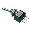 Deviatore a levetta con tre posizioni. Tensione AC supportata 250V - 3A.
